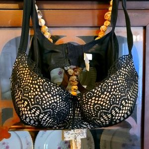 🖤CACIQUE MODERN LINEAR LACE BAL BRA🖤